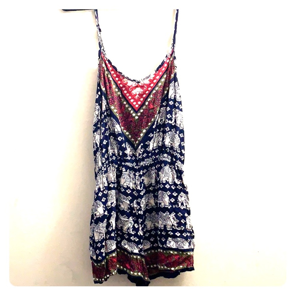 Elephant romper with pockets
